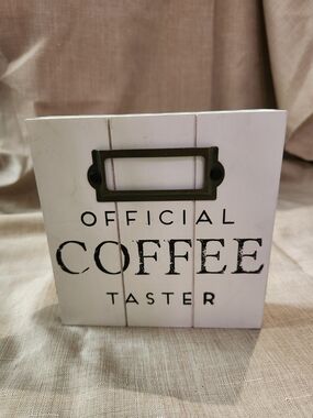 Official Coffee Taster Decorative Storage Box - White